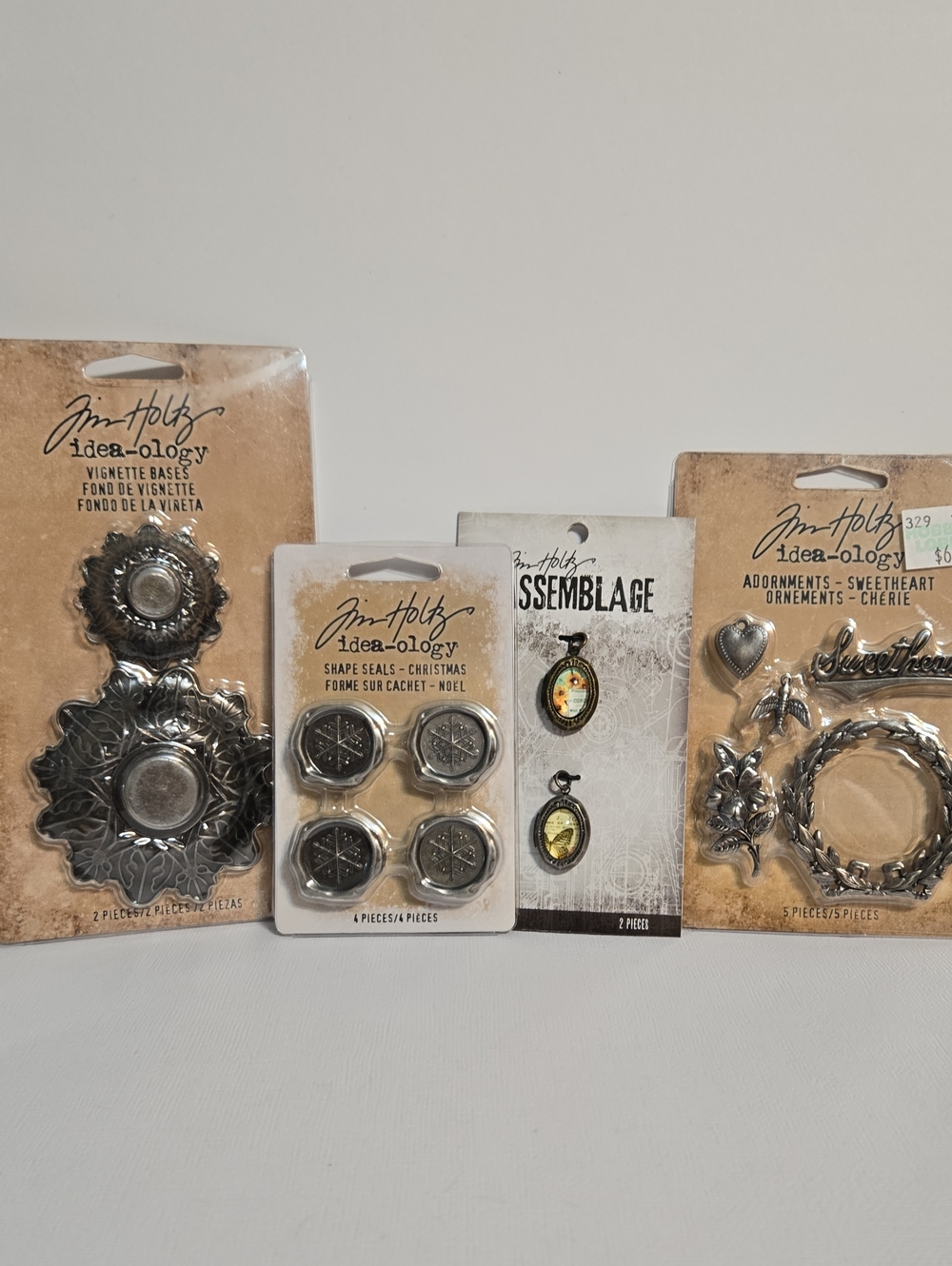 Tim Holtz Idea-ology Mixed Media Vignettes Asemblage Adornments NWT Craft Lot